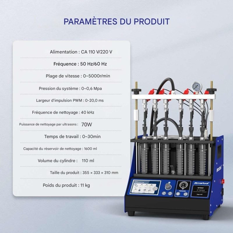 V311 MRCARTOOL Nettoyeur injecteurs véhicules 11 français